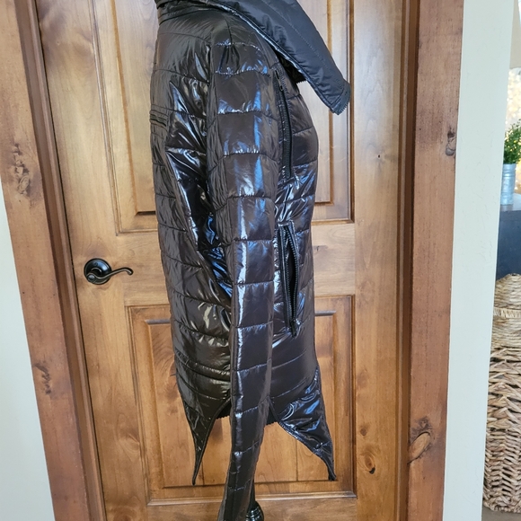 Demobaza Black Puffer Coat Jacket M/L - Picture 2 of 9